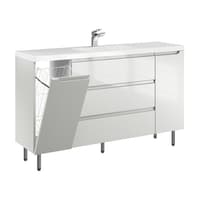 Szafka Stojąca Z Umywalką ETH 140 cm KD - Kaszmir Wysoki Połysk