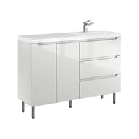 Szafka Stojąca Z Umywalką ETH 120 cm DS Prawa - Kaszmir Wysoki Połysk