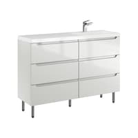 Szafka Stojąca Z Umywalką ETH 120 cm S Prawa - Kaszmir Wysoki Połysk