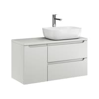 Szafka Wisząca Z Umywalką Nablatową ETH 90 cm D Prawa - Kaszmir Mat