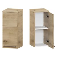 Słupek Łazienkowy ATHD 30 cm DW Prawy - Dąb Evoke Coast Mat - Uchwyty Stal Szczotkowana