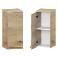 Słupek Łazienkowy ATHD 30 cm DW Lewy - Dąb Evoke Coast Mat - Uchwyty Złote Polerowane