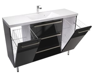 Szafka Umywalkowa Stojąca ATHOS 120 cm K K BLACK