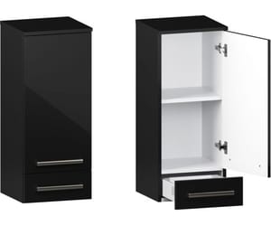 Słupek Łazienkowy ATHOS 1D 1SZ W P BLACK