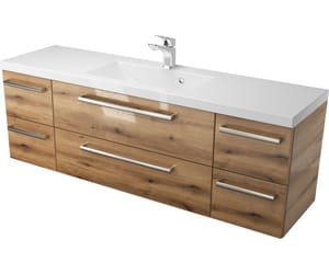 Szafka z umywalką 140 SZ ATH DC - drewno połysk
