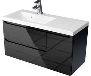 Szafka z Umywalką ETHOS 90 cm D L BLACK