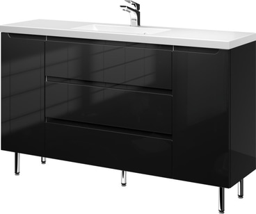 Szafka z Umywalką Stojąca ETHOS 140 cm D BLACK