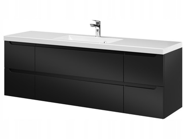 Szafka z Umywalką ETHOS 140 cm SZ BLACK MAT