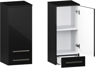 Słupek Łazienkowy ATHOS 1D 1SZ W P BLACK