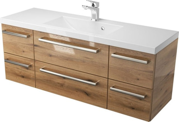 Szafka z umywalką 120 SZ ATH DC - drewno połysk