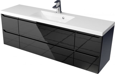 Szafka z Umywalką ETHOS 140 cm SZ BLACK