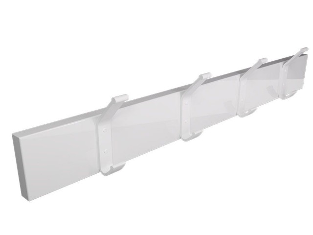 Wieszak Ścienny 70cm - Biały wysoki połysk w. Biały Wieszak Ścienny 70cm - Biały wysoki połysk w. Biały