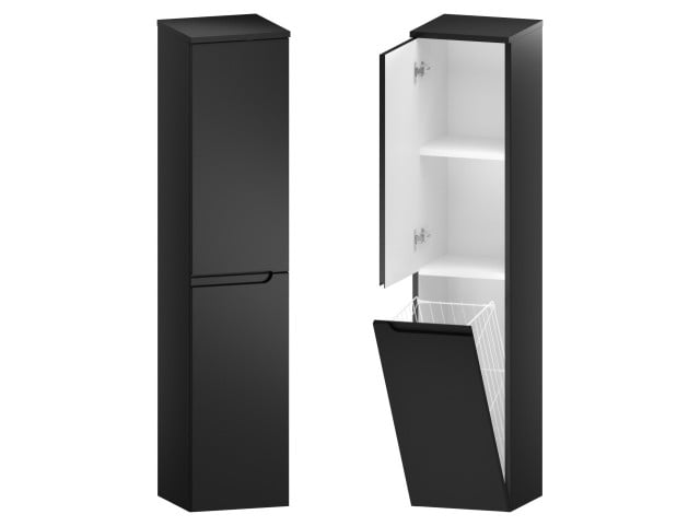 Słupek Łazienkowy ETH 30 cm DK Lewy - Czarny Mat Słupek Łazienkowy ETH 30 cm DK Lewy - Czarny Mat