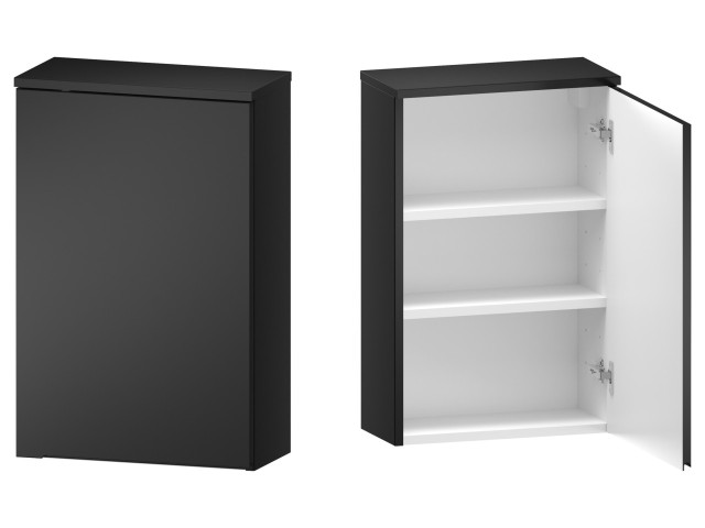 Szafka nad Pralkę ETH 45 cm D Prawa - Czarny Mat Szafka nad Pralkę ETH 45 cm D Prawa - Czarny Mat