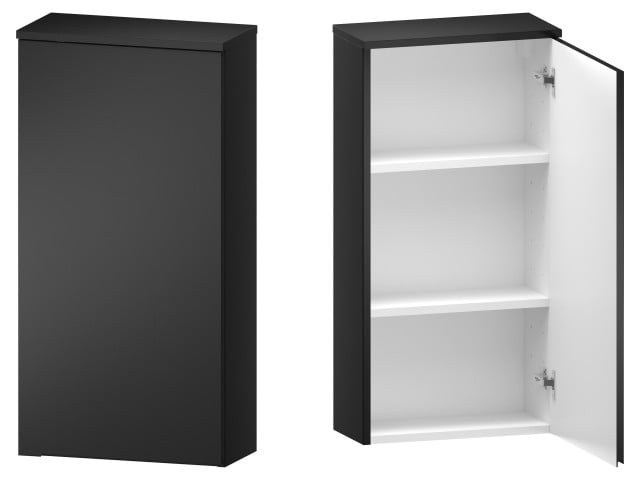 Szafka nad Pralkę ETH 45 cm D90 Prawa - Czarny Mat Szafka nad Pralkę ETH 45 cm D90 Prawa - Czarny Mat