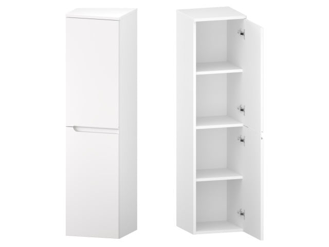 Słupek Łazienkowy ETH 35 cm 2D Prawy - Biały Mat
