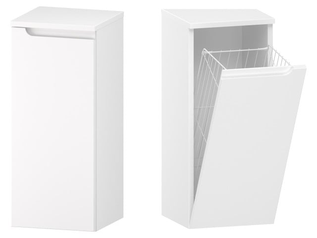 Słupek Łazienkowy ETH 30 cm K Prawy - Biały Mat Słupek Łazienkowy ETH 30 cm K Prawy - Biały Mat