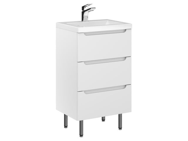 Szafka Stojąca Z Umywalką ETH 50 cm - Biały Mat Szafka Stojąca Z Umywalką ETH 50 cm - Biały Mat