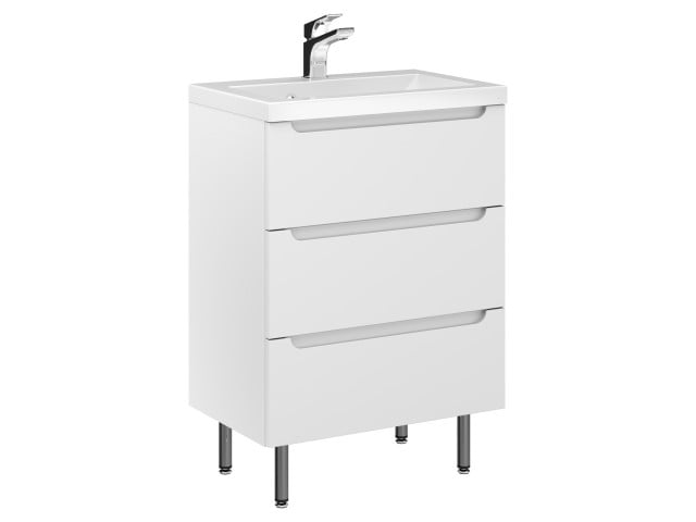 Szafka Stojąca Z Umywalką ETH 60 cm - Biały Mat Szafka Stojąca Z Umywalką ETH 60 cm - Biały Mat