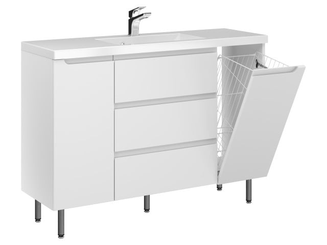 Szafka Stojąca Z Umywalką ETH 120 cm DK - Biały Mat Szafka Stojąca Z Umywalką ETH 120 cm DK - Biały Mat