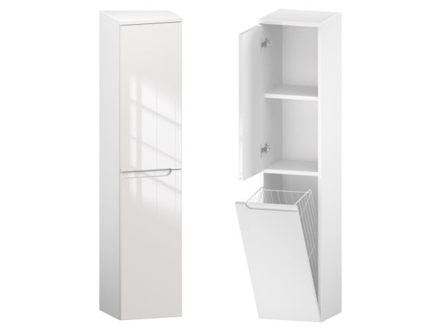 Słupek Łazienkowy ETH 30 cm DK Lewy - Biały Wysoki Połysk Słupek Łazienkowy ETH 30 cm DK Lewy - Biały Wysoki Połysk