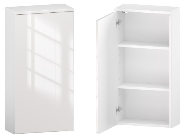 Szafka nad Pralkę ETH 45 cm D90 Lewa - Biały Wysoki Połysk Szafka nad Pralkę ETH 45 cm D90 Lewa - Biały Wysoki Połysk