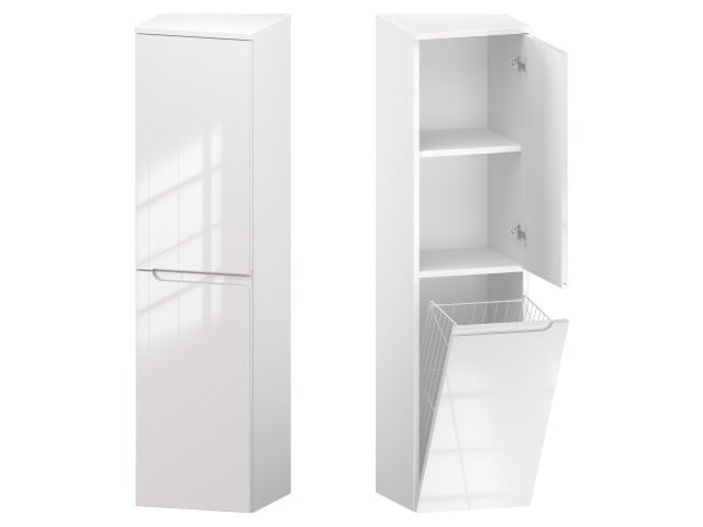 Słupek Łazienkowy ETH 35 cm DK Prawy - Biały Wysoki Połysk Słupek Łazienkowy ETH 35 cm DK Prawy - Biały Wysoki Połysk