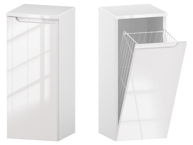 Słupek Łazienkowy ETH 30 cm K Prawy - Biały Wysoki Połysk Słupek Łazienkowy ETH 30 cm K Prawy - Biały Wysoki Połysk