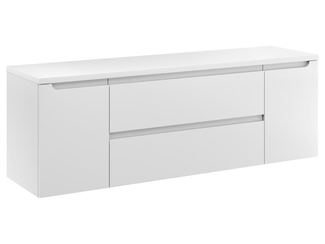 Szafka Wisząca Z Blatem ETH 140 cm D - Biały Mat Szafka Wisząca Z Blatem ETH 140 cm D - Biały Mat