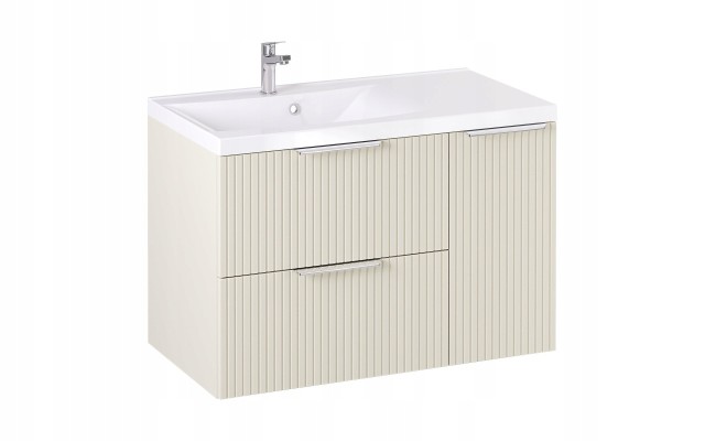 Szafka z Umywalką LOGHOS 90 cm Kaszmir Mat KOSZ CARGO Furni Szafka z Umywalką LOGHOS 90 cm Kaszmir Mat KOSZ CARGO Furni