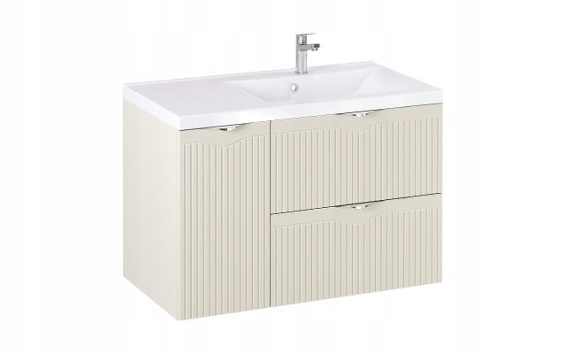 Szafka z Umywalką LOGHOS 90 cm Kaszmir Mat KOSZ CARGO Furni Szafka z Umywalką LOGHOS 90 cm Kaszmir Mat KOSZ CARGO Furni