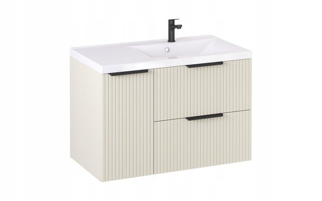 Szafka z Umywalką LOGHOS 90 cm Kaszmir Mat KOSZ CARGO Furni Szafka z Umywalką LOGHOS 90 cm Kaszmir Mat KOSZ CARGO Furni