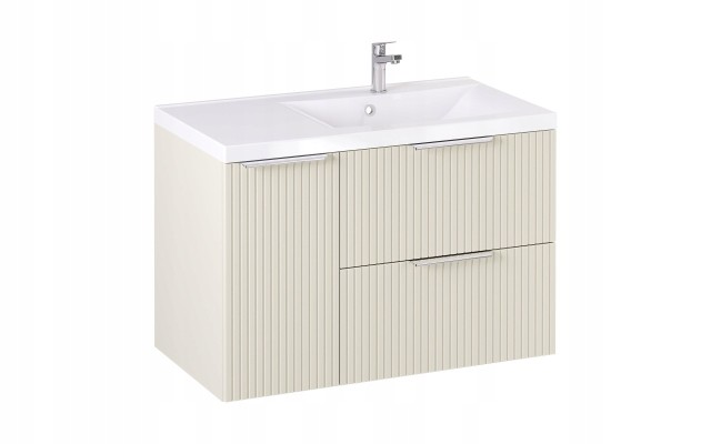 Szafka z Umywalką LOGHOS 90 cm Kaszmir Mat KOSZ CARGO Furni Szafka z Umywalką LOGHOS 90 cm Kaszmir Mat KOSZ CARGO Furni