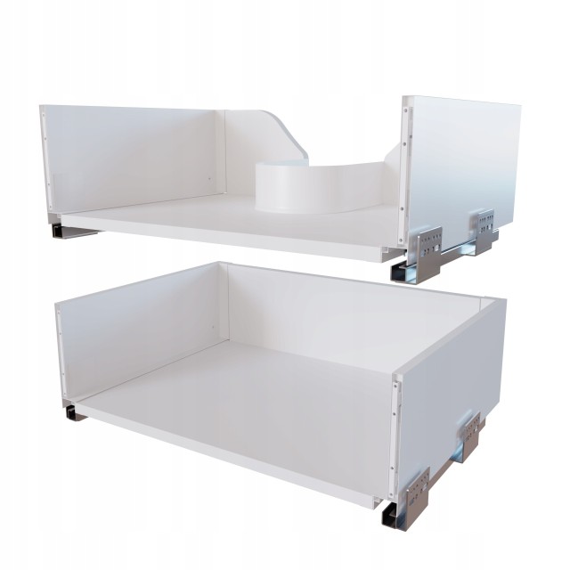 Szafka z Umywalką LOGHOS 90 cm Biały Mat KOSZ CARGO Furni