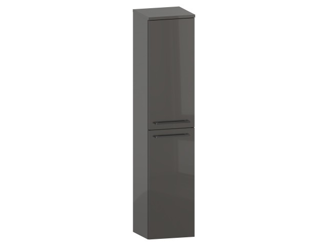 Słupek Łazienkowy RON 30 cm 2D Prawy - Titan Wysoki Połysk - Uchwyty Chromowane