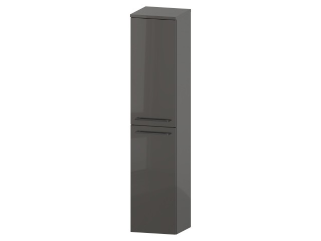 Słupek Łazienkowy RON 30 cm DK Lewy - Titan Wysoki Połysk - Uchwyty Chromowane