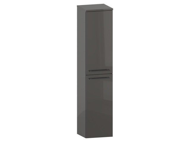 Słupek Łazienkowy RON 30 cm DK Prawy - Titan Wysoki Połysk - Uchwyty Chromowane