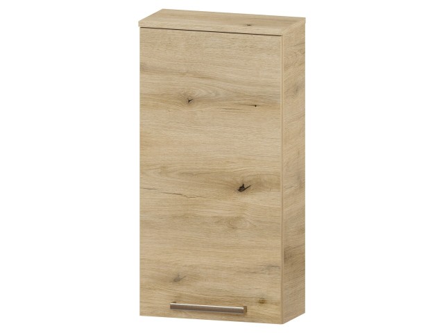 Szafka nad Pralkę ATHD 45 cm D90 Lewa - Dąb Evoke Coast Mat - Uchwyty Czarne Matowe