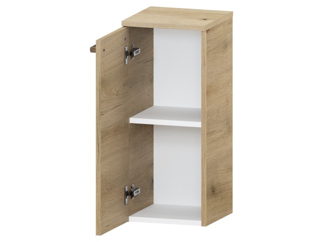 Słupek Łazienkowy ATHD 30 cm DD Lewy - Dąb Evoke Coast Mat - Uchwyty Czarne Matowe