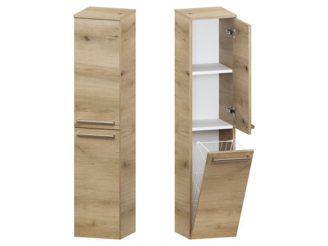 Słupek Łazienkowy ATHD 30 cm DK Prawy - Dąb Evoke Coast Mat - Uchwyty Stal Szczotkowana Słupek Łazienkowy ATHD 30 cm DK Prawy - Dąb Evoke Coast Mat - Uchwyty Stal Szczotkowana