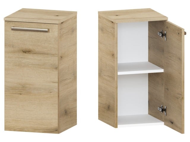 Słupek Łazienkowy ATHD 35 cm DD Prawy - Dąb Evoke Coast Mat - Uchwyty Stal Szczotkowana