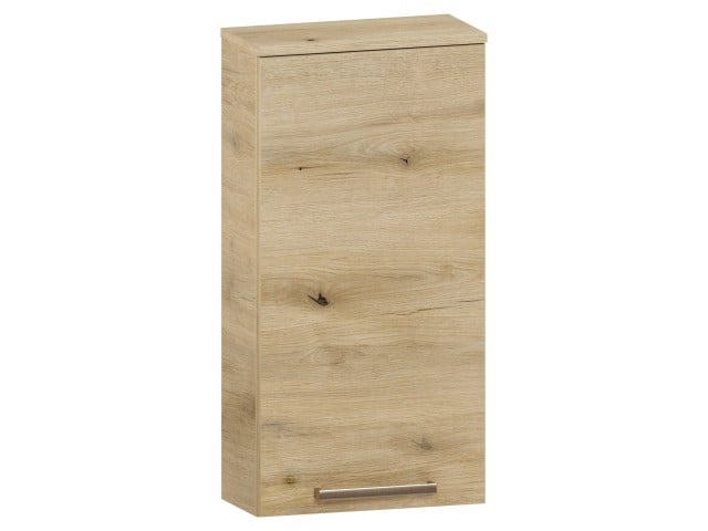 Szafka nad Pralkę ATHD 45 cm D90 Lewa - Dąb Evoke Coast Mat - Uchwyty Stal Szczotkowana