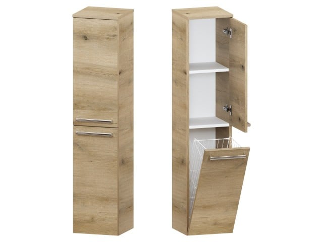 Słupek Łazienkowy ATHD 30 cm DK Prawy - Dąb Evoke Coast Mat - Uchwyty Chromowane Słupek Łazienkowy ATHD 30 cm DK Prawy - Dąb Evoke Coast Mat - Uchwyty Chromowane