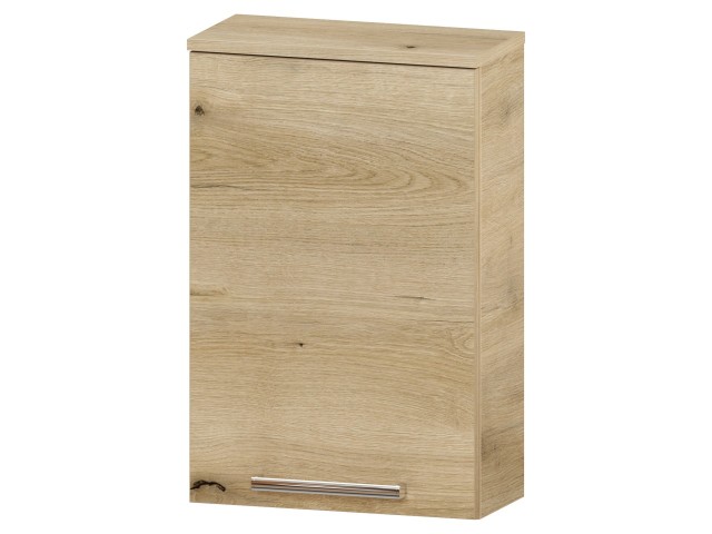 Szafka nad Pralkę ATHD 45 cm D Lewa - Dąb Evoke Coast Mat - Uchwyty Chromowane