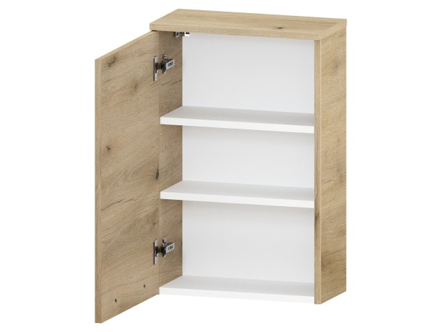 Szafka nad Pralkę ATHD 45 cm D Lewa - Dąb Evoke Coast Mat - Uchwyty Chromowane