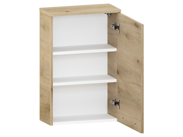 Szafka nad Pralkę ATHD 45 cm D Prawa - Dąb Evoke Coast Mat - Uchwyty Chromowane