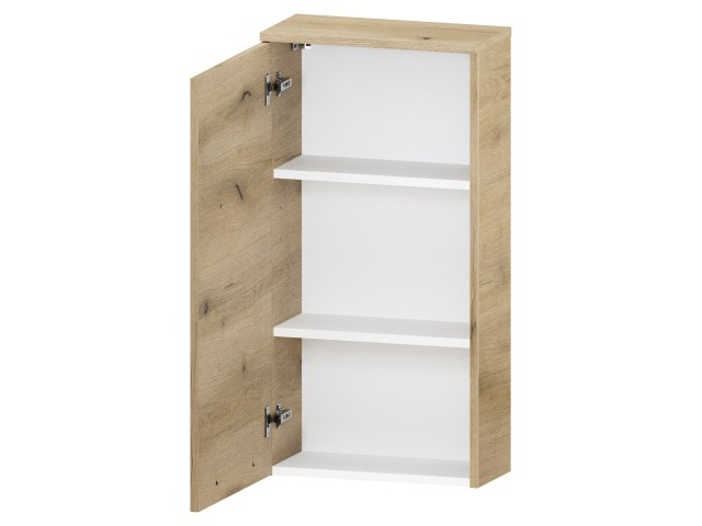 Szafka nad Pralkę ATHD 45 cm D90 Lewa - Dąb Evoke Coast Mat - Uchwyty Chromowane