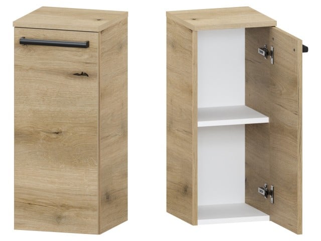 Słupek Łazienkowy ATHD 30 cm DD Prawy - Dąb Evoke Coast Mat - Uchwyty Czarne Matowe Słupek Łazienkowy ATHD 30 cm DD Prawy - Dąb Evoke Coast Mat - Uchwyty Czarne Matowe