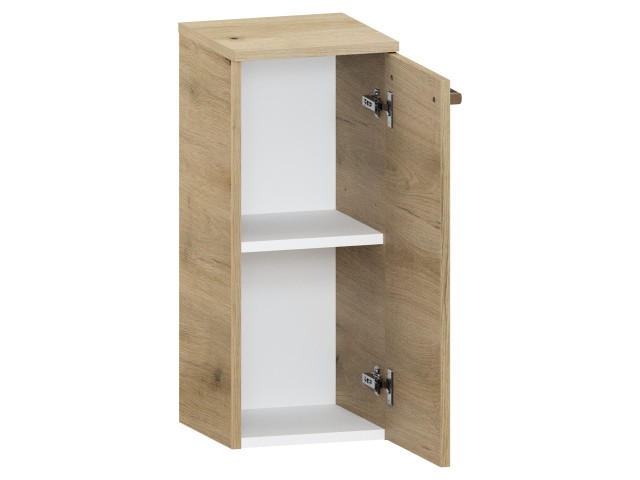 Słupek Łazienkowy ATHD 30 cm DD Prawy - Dąb Evoke Coast Mat - Uchwyty Czarne Matowe