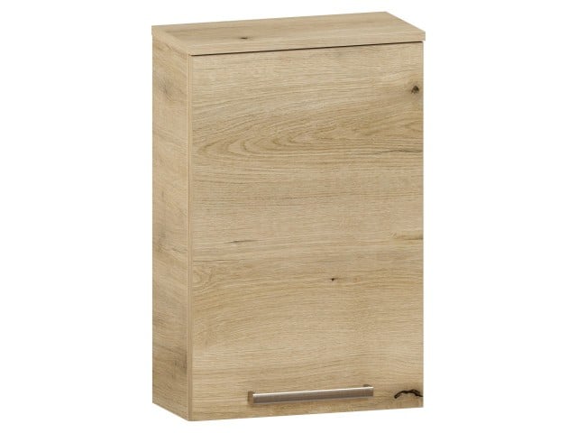 Szafka nad Pralkę ATHD 45 cm D Prawa - Dąb Evoke Coast Mat - Uchwyty Czarne Matowe